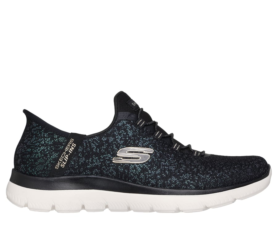 Skechers Slip-ins: Summits - Lunar Glow, BLACK / GOLD, fullimage number 0