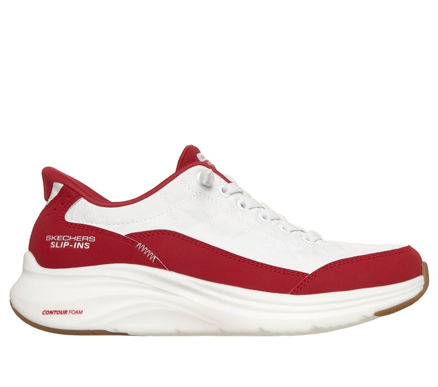 Skechers Slip-ins: Contour Foam - Cozy Fit, WHITE / RED, fullimage number 0