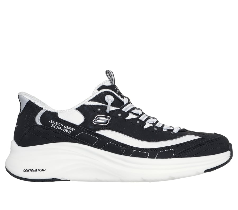 Skechers Slip-ins: Contour Foam - Cozy Fit Sweet Nostalgia, NOIR / BLANC, fullimage number 0
