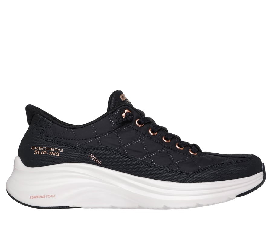 Skechers Slip-ins: Contour Foam - Cozy Fit Golden Hour, BLACK / ROSE GOLD, fullimage number 0