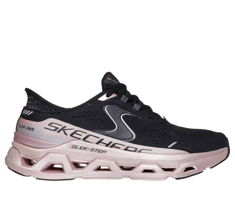 Skechers Slip-ins: Glide-Step Altus - Starlight Shine, BLACK / ROSE GOLD, fullimage number 0