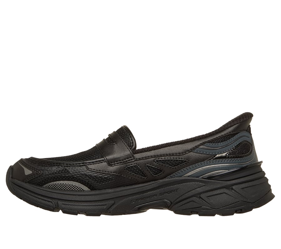 Skechers Black and Gray Slip-On Loafers with Streamlined Design Amazon.com | Skechers Men main image 4