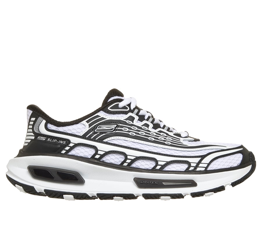 Skechers Slip-ins: Arch Fit D'Lites 330 - Modern Retro, WHITE / BLACK, fullimage number 0