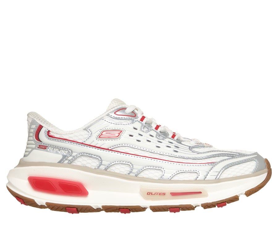 Skechers Slip-ins: Arch Fit D'Lites 330 - Modern Retro, WHITE / SILVER, fullimage number 0