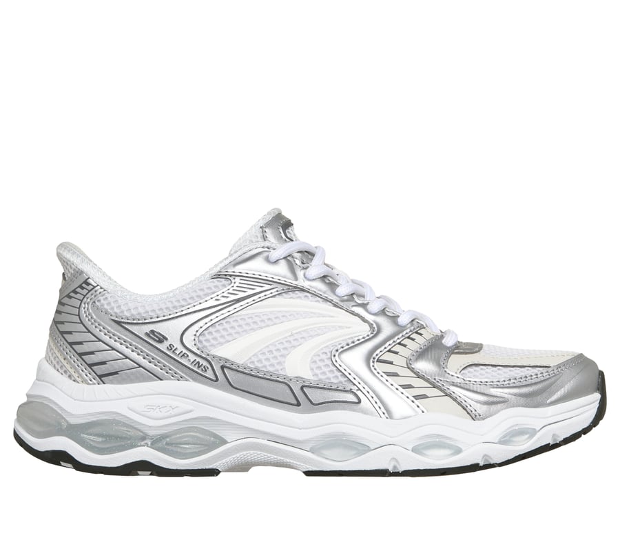 Skechers Slip-ins: Skech-Gel - Retro Pulse, BIALY / CZARNY / SREBRNY, fullimage number 0