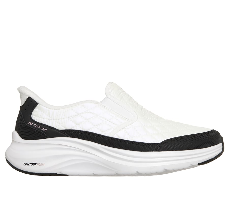 Skechers Slip-ins: Contour Foam - Cozy Fit Soft Embrace, WHITE / BLACK, fullimage number 0