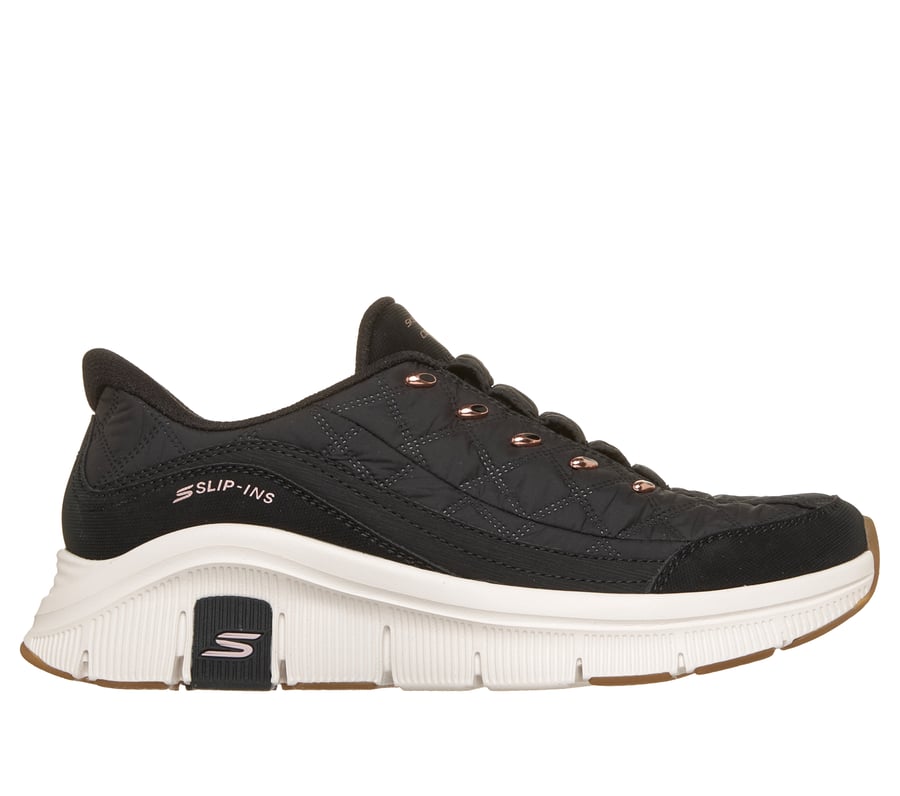 Skechers Slip-ins Relaxed Fit: Flex - Cozy Fit Luxe Legacy, BLACK / ROSE GOLD, fullimage number 0