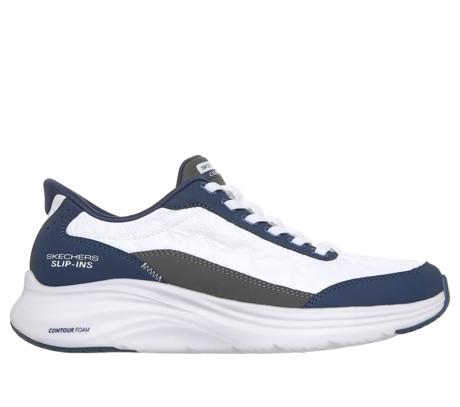 Skechers Slip-ins: Contour Foam - Cozy Fit Soft Legacy, WHITE / NAVY, fullimage number 0