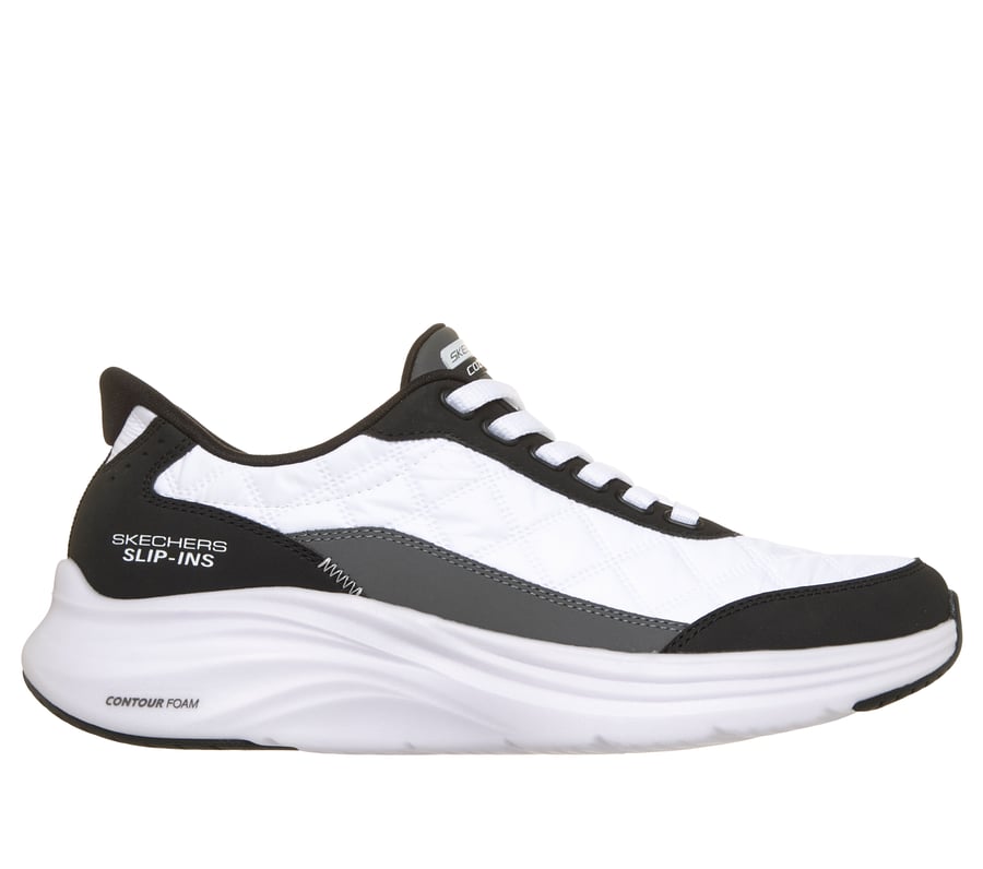 Skechers Slip-ins: Contour Foam - Cozy Fit Pure Legacy, WHITE / BLACK, fullimage number 0