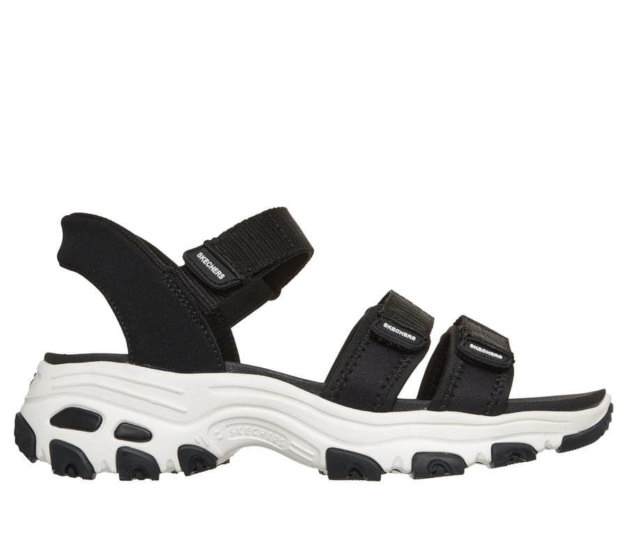 スケッチャーズ スリップインズ：ディーライツ サンダル - クラシック キャッチ, ブラック, fullimage number 0
