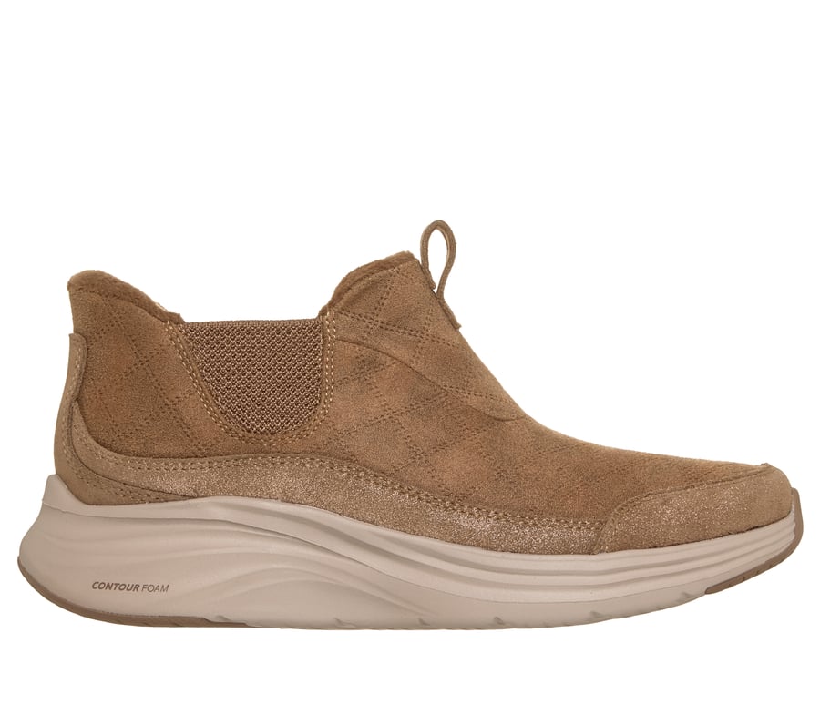 Skechers Slip-ins Relaxed Fit: Contour Foam Boot - Cozy Fit Dash, CHESTNUT, fullimage number 0