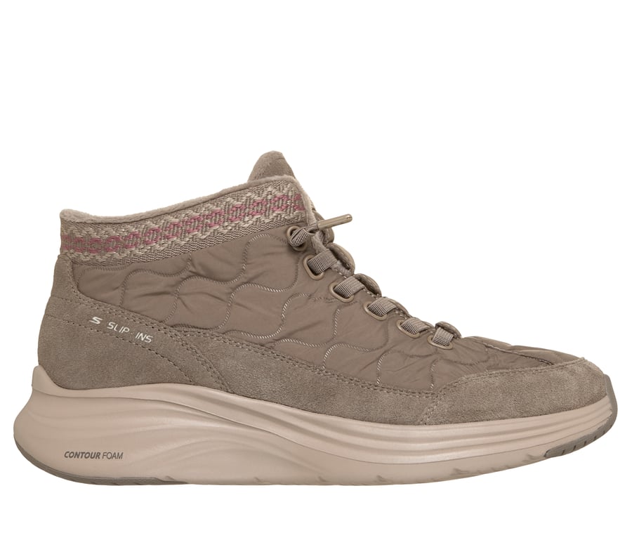 Skechers Slip-ins Relaxed Fit: Contour Foam Boot - Cozy Fit Serene, TAUPE FONCÉ, fullimage number 0