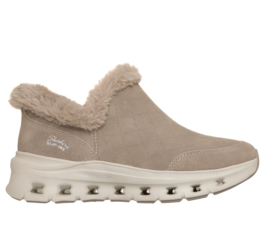 Skechers Slip-ins Relaxed Fit: Glide-Step Pro Boot - Warm Snuggles, TAUPE, fullimage number 0