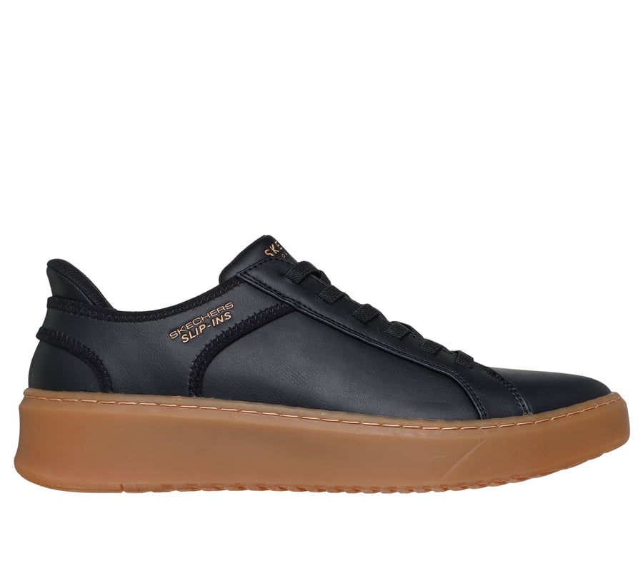 Skechers Slip-ins: Court Break - Double Vented, BLACK / NATURAL, fullimage number 0