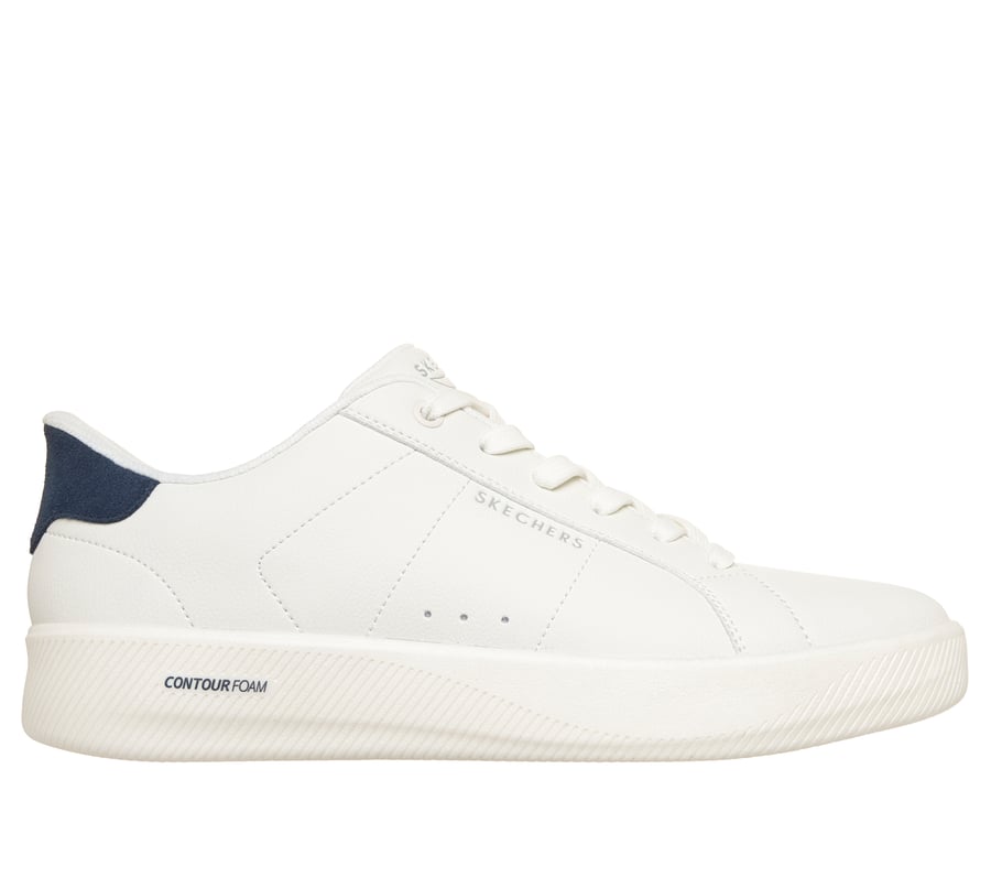 Skechers Slip-ins: Arch Fit Court Break - Single Vented, WHITE / NAVY, fullimage number 0