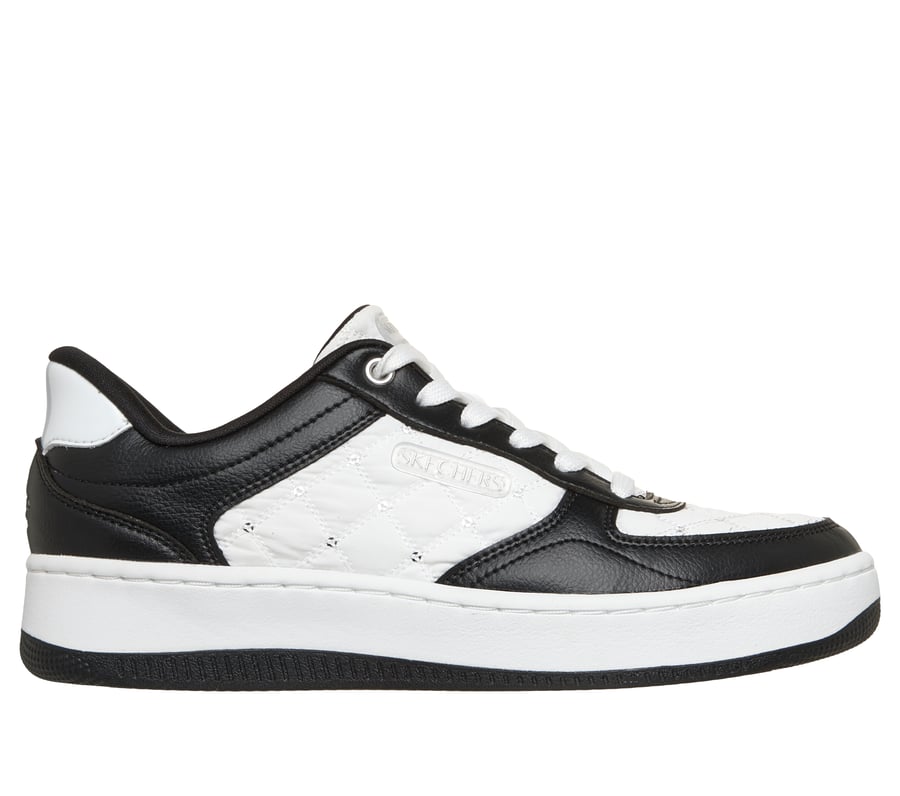 Skechers Slip-ins: Sport Court 92 - Cozy Fit Enchanting Glamour, WHITE / BLACK, fullimage number 0