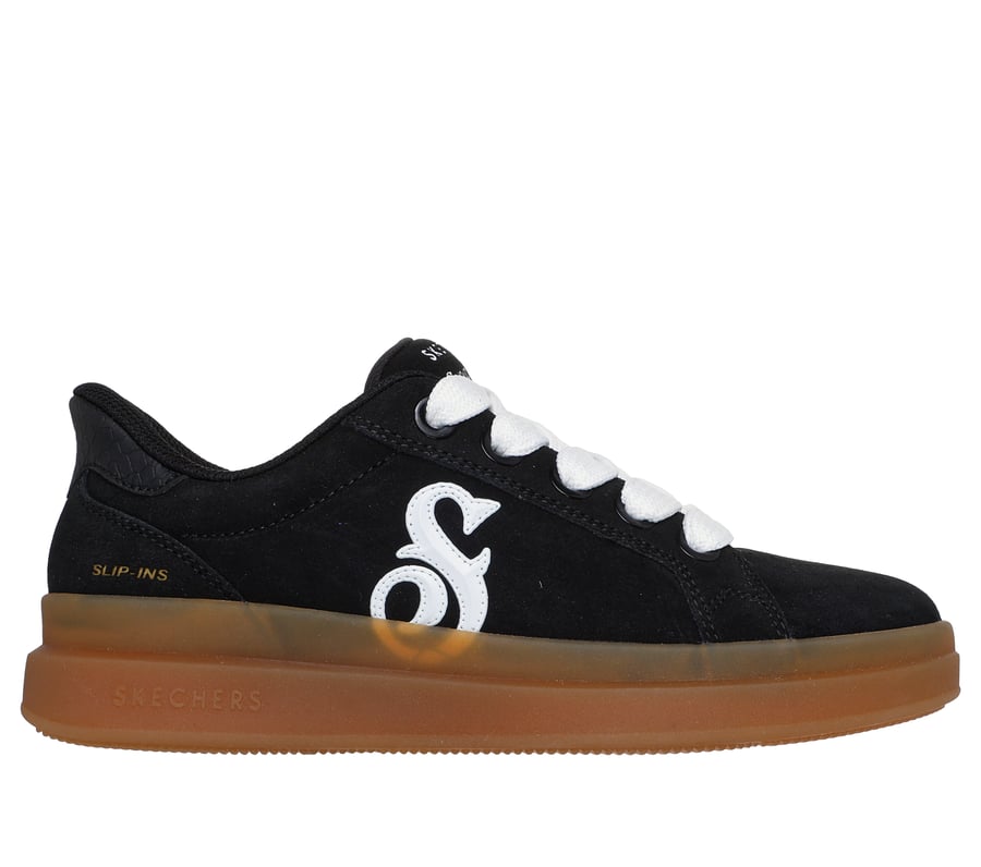 Skechers Slip-ins Snoop Dogg: Courtside - Cali Girlz, BLACK / WHITE, fullimage number 0