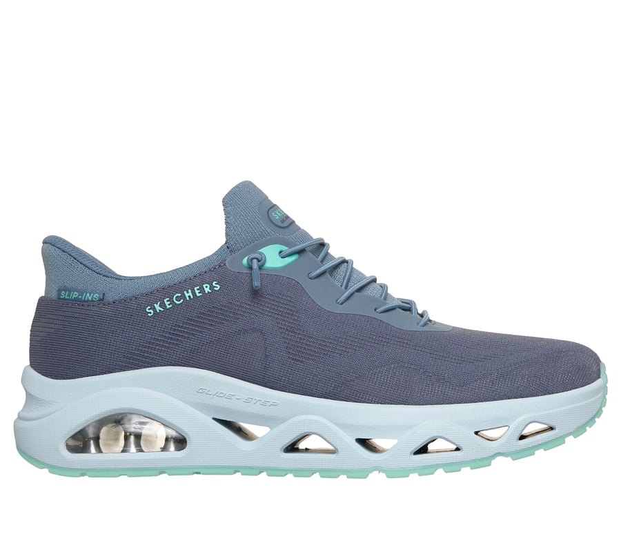 Skechers Slip-ins: UNO Glide-Step - Air Gliders, BLEU / TURQUOISE, fullimage number 0