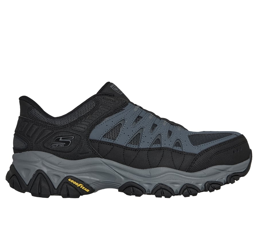 Skechers Slip-ins Work: After Burn M. Fit 2.0 - Volrock, BLEU MARINE / GRIS, fullimage number 0