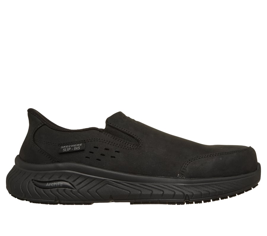 Skechers Slip-ins Work Slip-Resistant: Arch Fit Crosser, NOIR, fullimage number 0