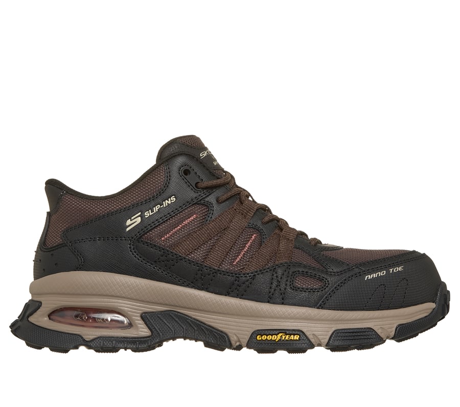 Skechers Slip-ins Work: Skech-Air Envoy - Nolvo, BRUN / NOIR, fullimage number 0