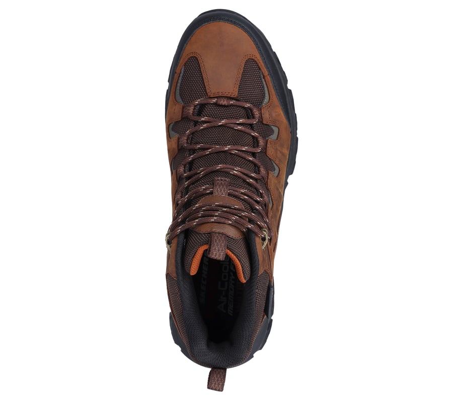 NEW Skechers Men\'s Size 12 Waterproof Boots Rickter Branson Khaki Brown 204910 Skechers 204910 CDB Mens US 9.5 M Dark Brown Rickter Branson  main image 4