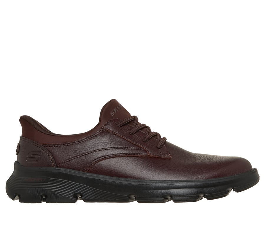 Skechers Slip-ins Relaxed Fit: Arch Fit Garza - Langston, RED / BROWN, fullimage number 0