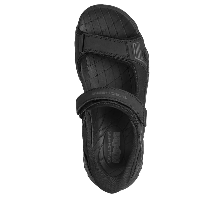 Skechers Slip-ins Relaxed Fit: Santoro Sandal - Craken - BLACK display picture 3
