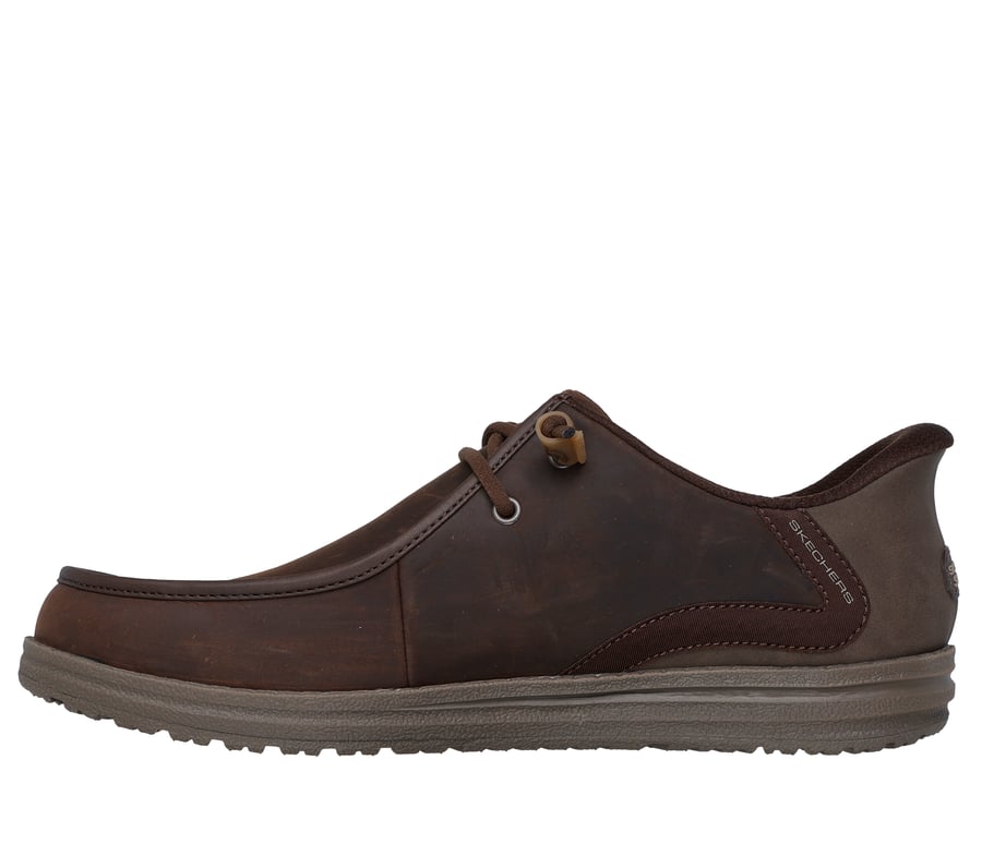 Skechers Melson 2.0 Orvano Shoes Mens Sz 11 Chocolate Brown Slip Ins On Sneakers Skechers Men main image 3