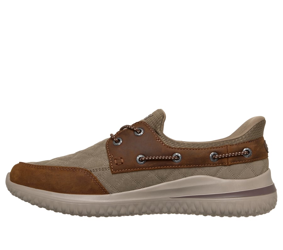 Skechers Delson Hands Free Men’s Slip-On Loafers in Taupe and Brown Size 10 Amazon.com | Skechers Men main image 2