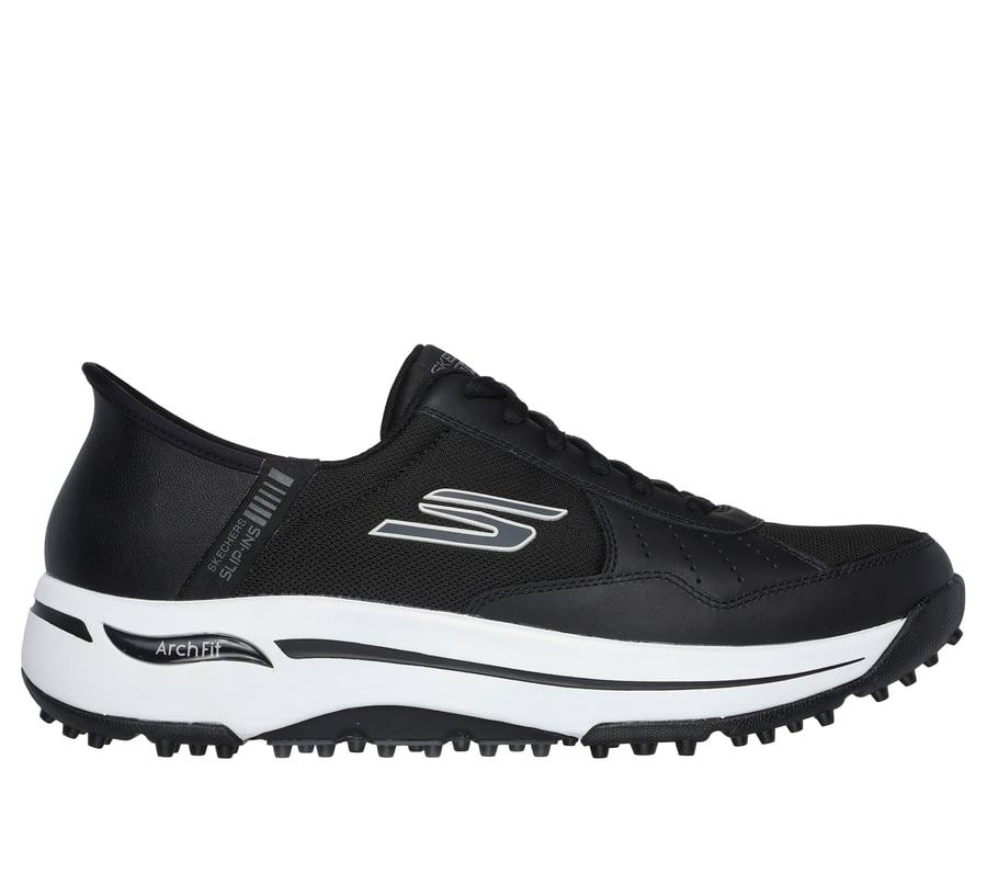 Skechers Slip-ins: GO GOLF Arch Fit - Line Up, BLACK / WHITE, fullimage number 0