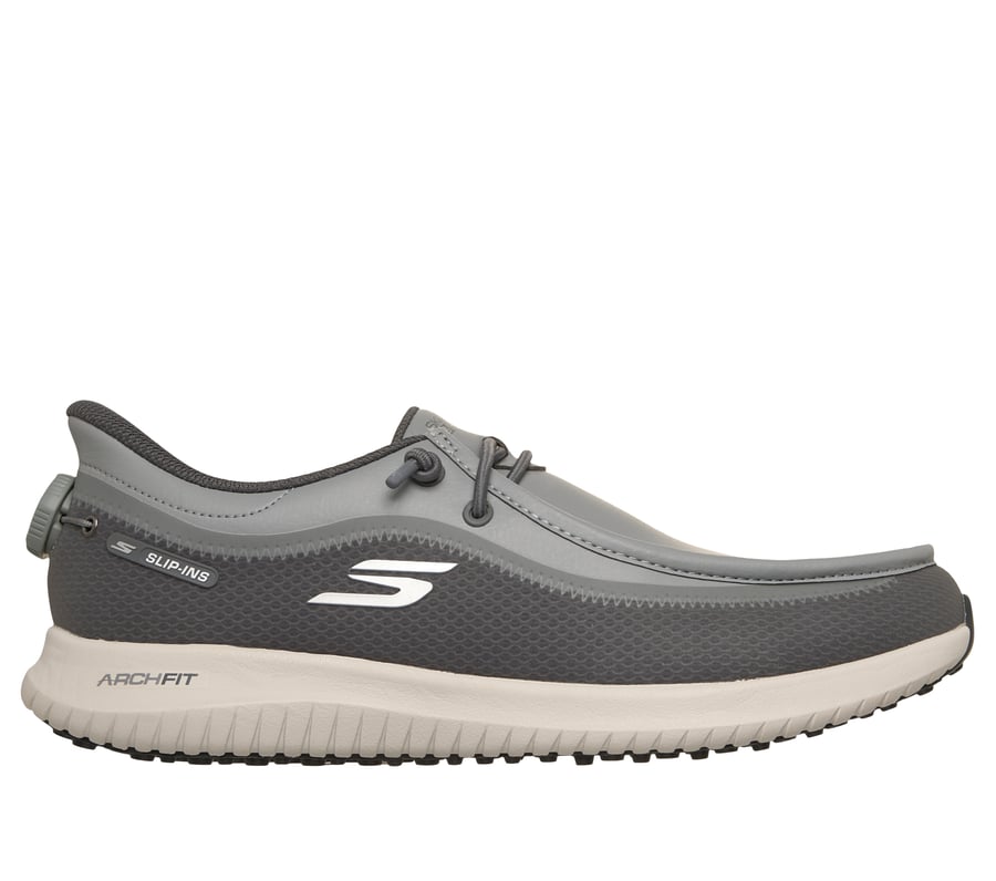 Skechers Slip-ins Golf Relaxed Fit: Flight - Moc Twist Fit, GRAY, fullimage number 0