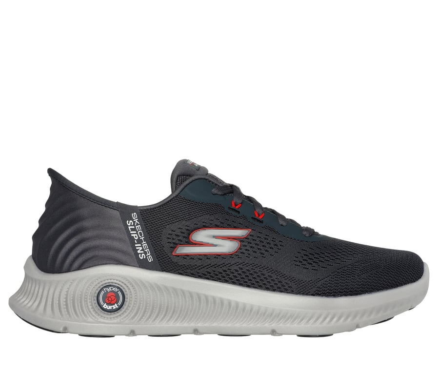 Skechers Slip-ins: GO WALK Anywhere - Worldwide, CHARCOAL / RED, fullimage number 0