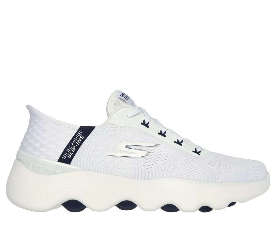 Skechers Slip-ins: GO WALK Massage Fit, WHITE / NAVY, fullimage number 0