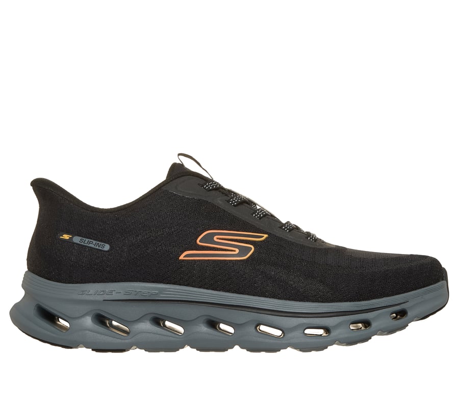 Skechers Slip-ins: GO WALK Glide-Step 2.0 - Jab, BLACK / ORANGE, fullimage number 0