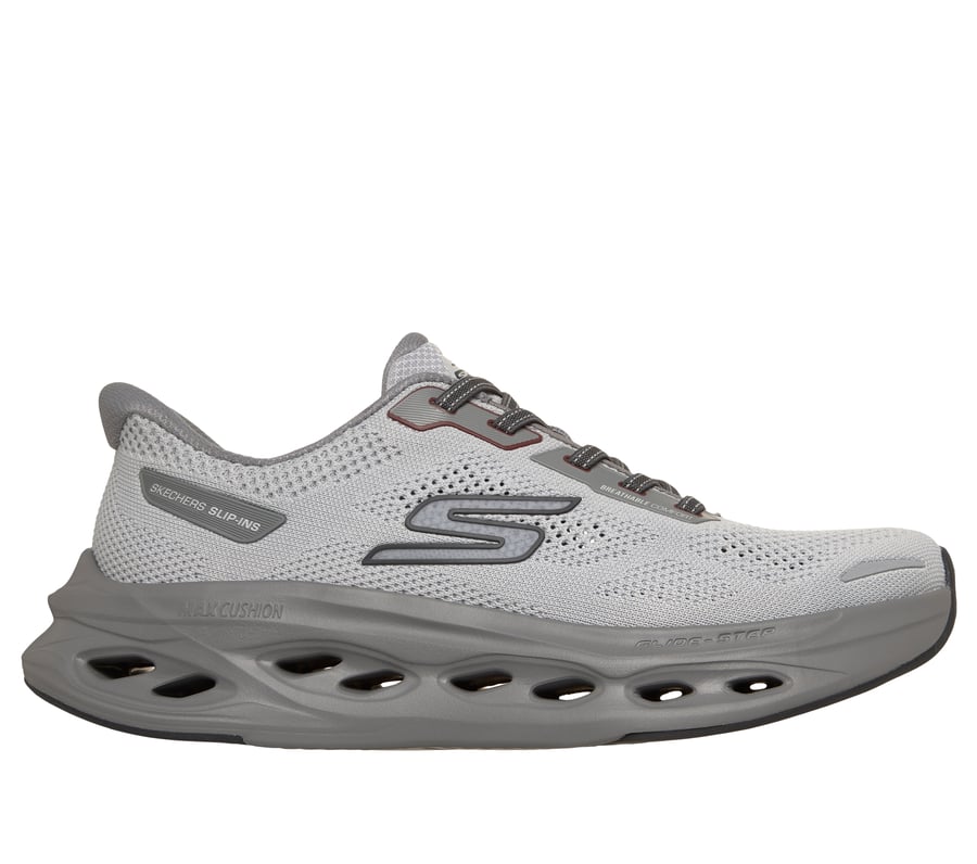 Skechers Slip-ins: Max Cushioning Glide-Step - Oaklin, GRAY / CHARCOAL, fullimage number 0