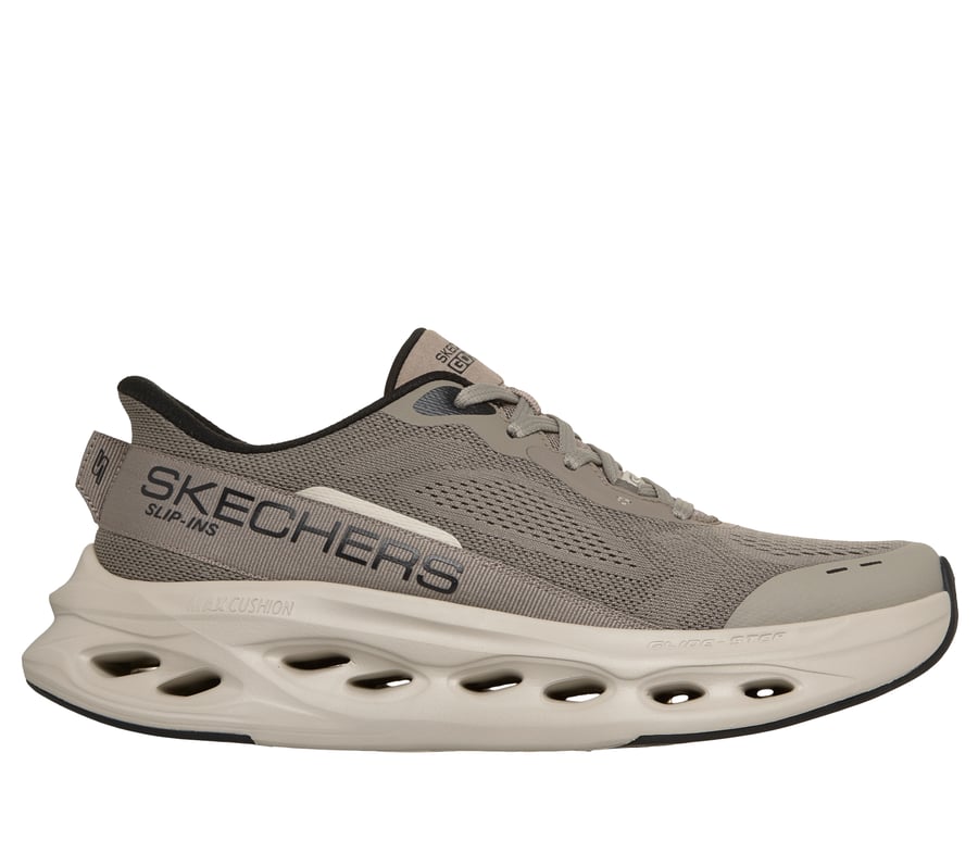 Skechers Slip-ins: Max Cushioning Glide-Step - Advert, TAUPE / BLACK, fullimage number 0