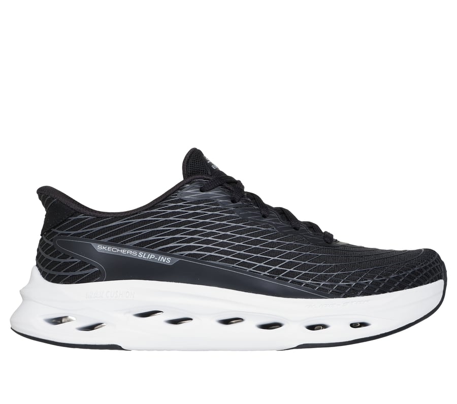Skechers Slip-ins: Max Cushioning Glide-Step - Sapphire, BLACK / WHITE, fullimage number 0
