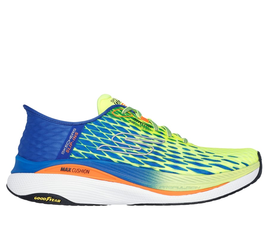 Skechers Slip-ins: Max Cushioning Propulsion - Vitality, GEEL / BLAUW, fullimage number 0