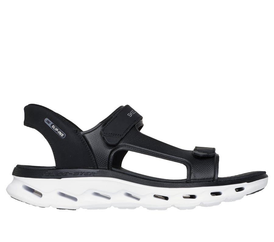 Skechers Slip-ins: GO WALK Glide-Step 2.0 Sandal - Mar, BLACK / WHITE, fullimage number 0