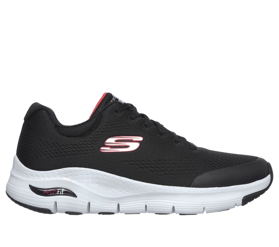Skechers Arch Fit, BLACK / RED, fullimage number 0