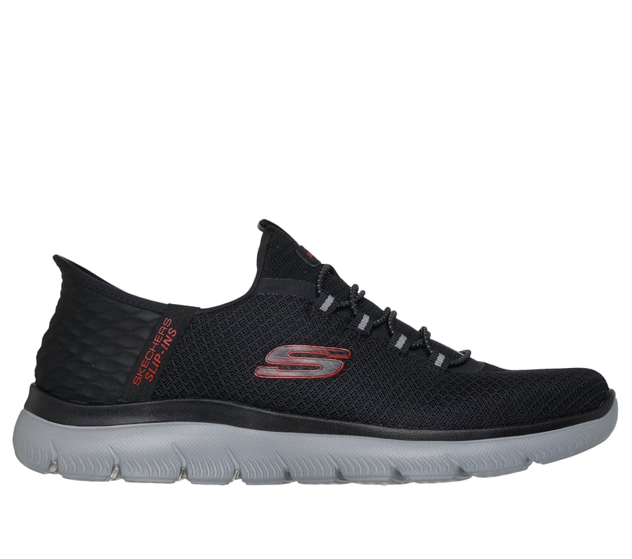 Skechers Slip-ins: Summits - High Range, BLACK / RED, fullimage number 0