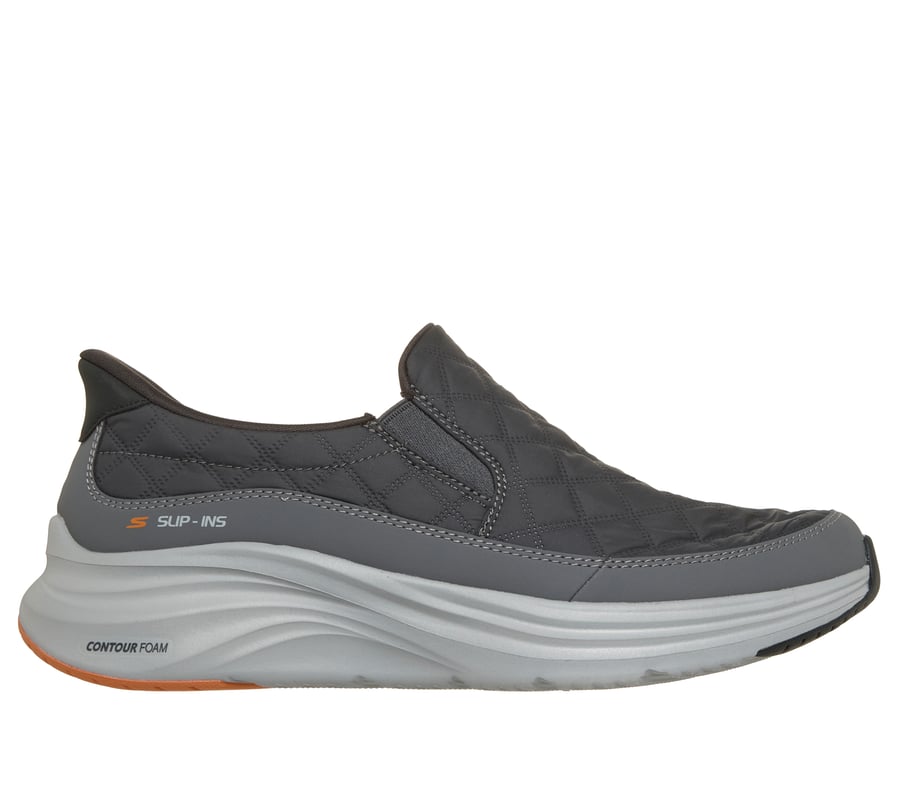 Skechers Slip-ins: Contour Foam - Cozy Fit Nordain, GRIS ANTHRACITE / ORANGE, fullimage number 0