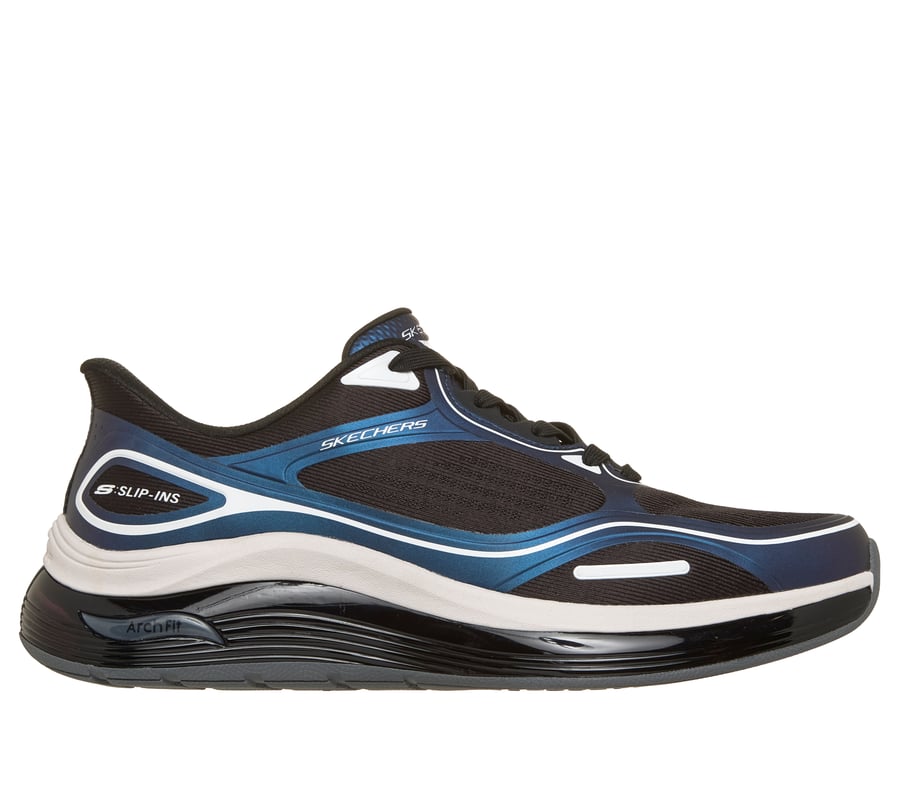Skechers Slip-ins: Arch Fit Element Air - Homestay, BLACK / BLUE, fullimage number 0