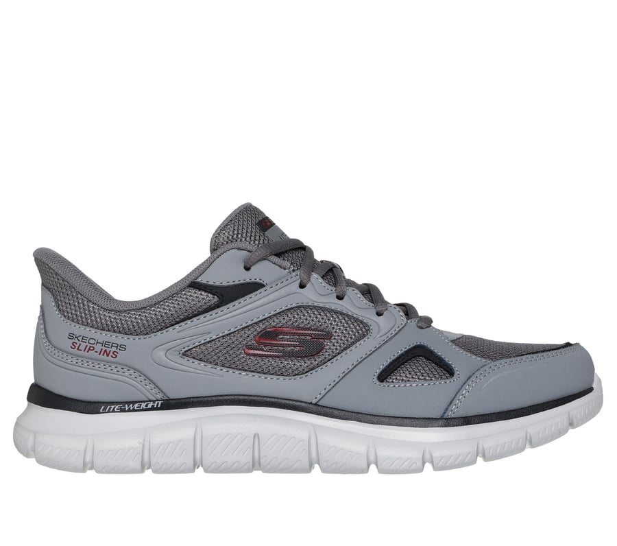 Skechers Slip-ins: Track - Ezral, CHARCOAL / RED, fullimage number 0