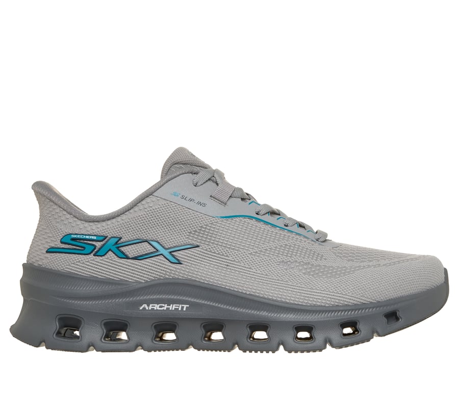 Skechers Slip-ins: Arch Fit Glide-Step - Larzo, GRAY / CHARCOAL, fullimage number 0