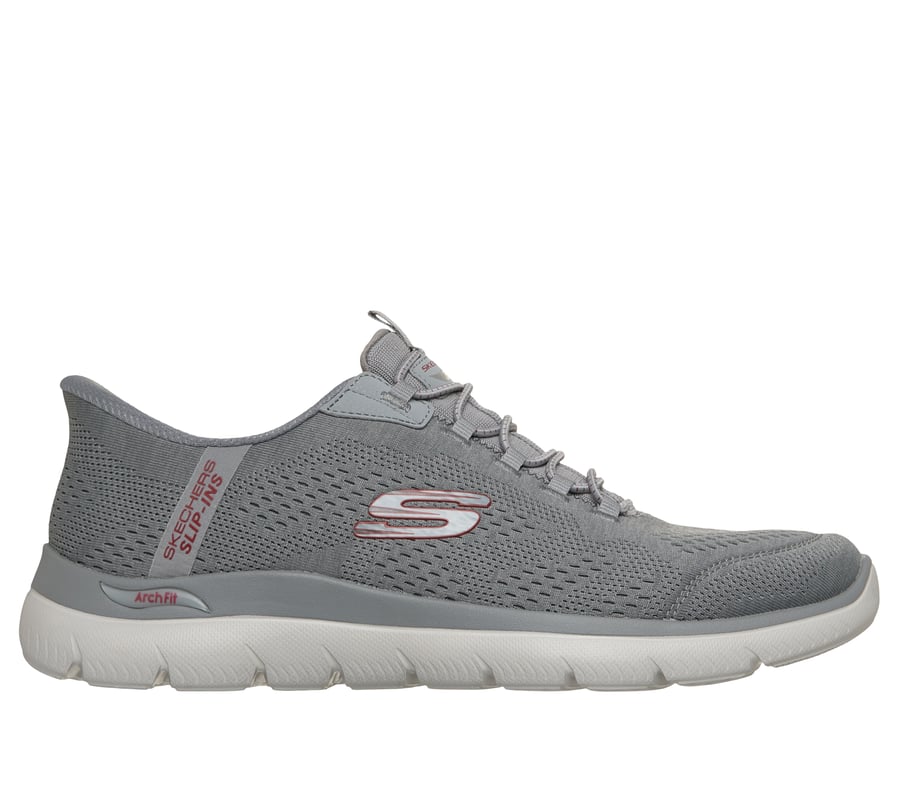 Skechers Slip-ins: Arch Fit Summits - Vorken, GRAY / RED, fullimage number 0