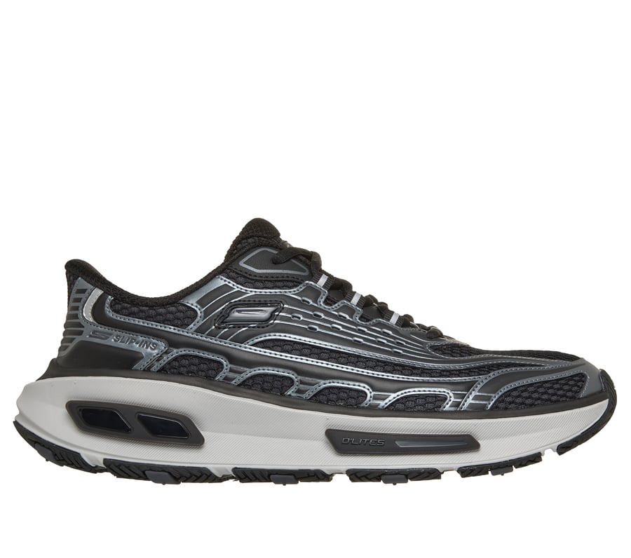 Skechers Slip-ins: Arch Fit D'Lites 330 - Modern Retro Jogger, BLACK / GRAY, fullimage number 0