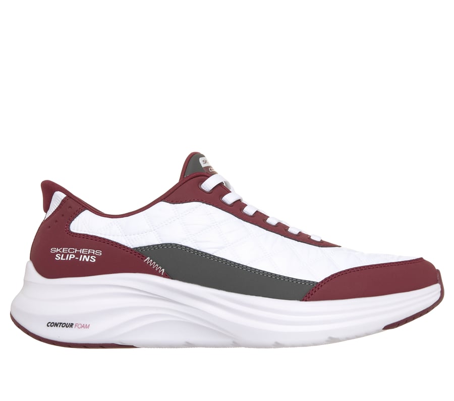 Skechers Slip-ins: Contour Foam - Cozy Fit Kiroh, WHITE / BURGUNDY, fullimage number 0