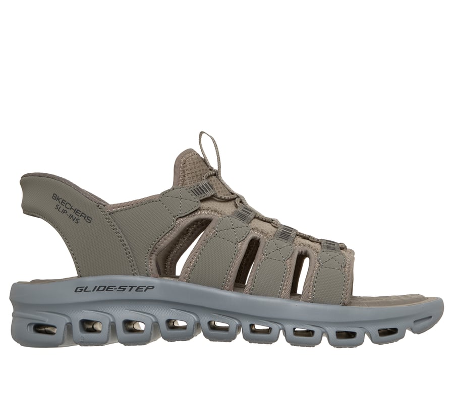 Skechers Slip-ins: Glide-Step Sandal - Ongoer, TAN / CHARCOAL, fullimage number 0
